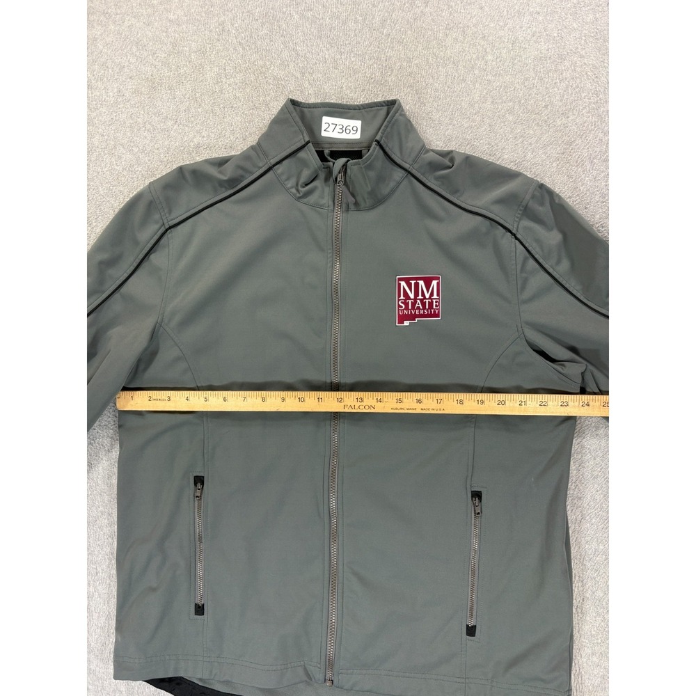 New Mexico State Aggies Stitched Logo Campus Jacket (Men's Large) Gray - Picture 7 of 12